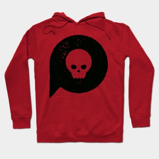 Hipster Skull - Skull Icon Skull Design Gothic Punk Skull Vintage Distressed Hoodie